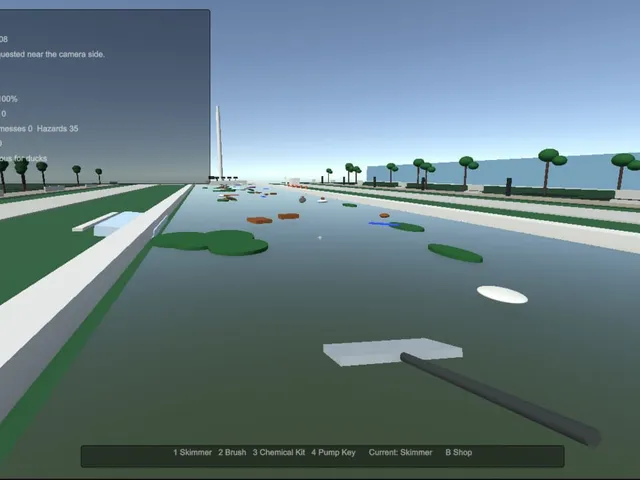 Reflection Pool Cleaner Simulator