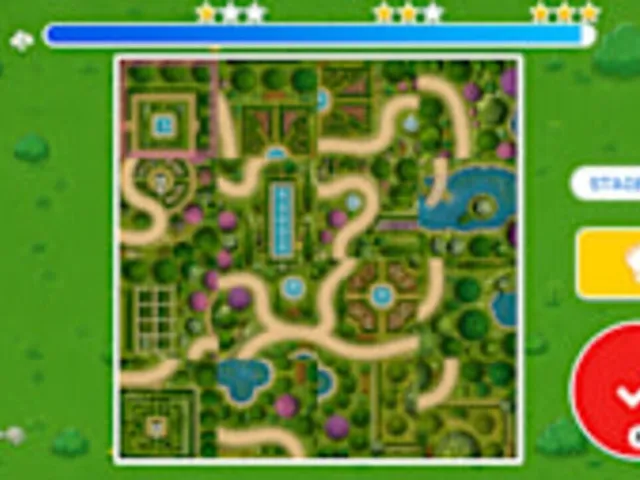 Road Line Puzzle: Connect the Paths