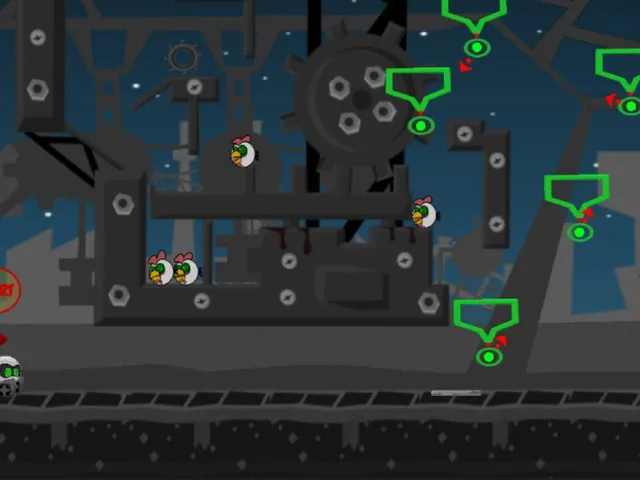 Robot vs Birds Zombies