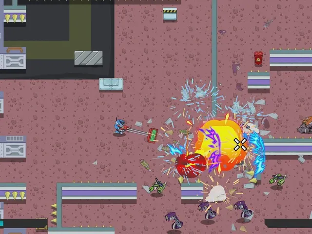Robot with a Ram Cannon