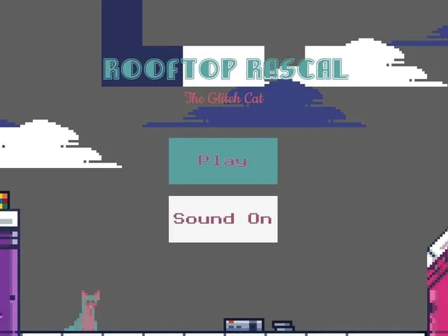 Rooftop Rascal: The Glitch Cat