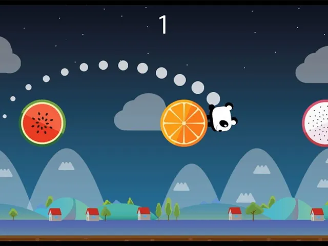Runner Fruit Jumping