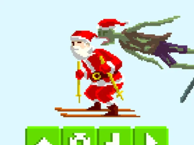 Santa Ski vs. Zombies Ski