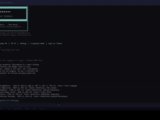 Silverbrook: a Text-Based RPG