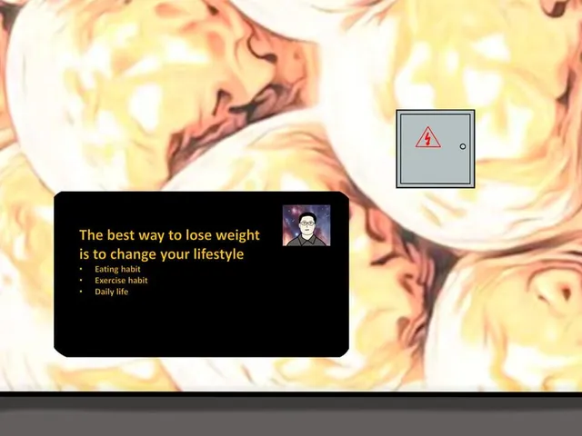 Simulator Of A Person Who Is Taking Online Course To Study How To Lose Weight