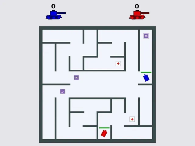 Tanks in Labyrinth