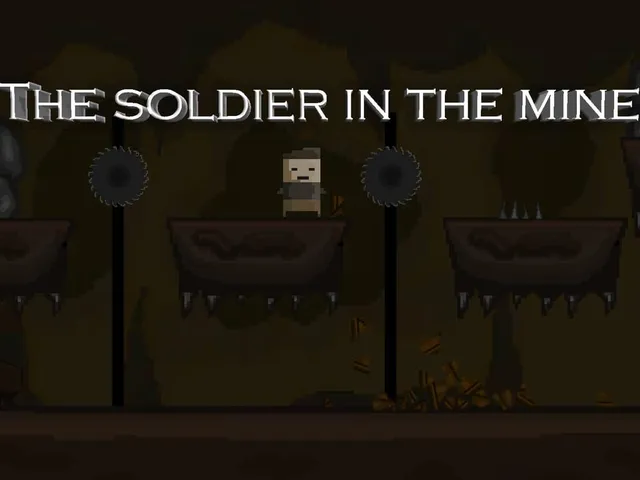 The soldier in the mine