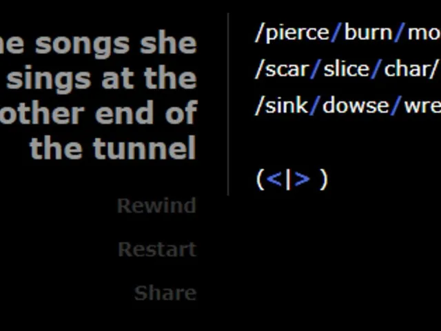 The Songs She Sings at the Other End of the Tunnel