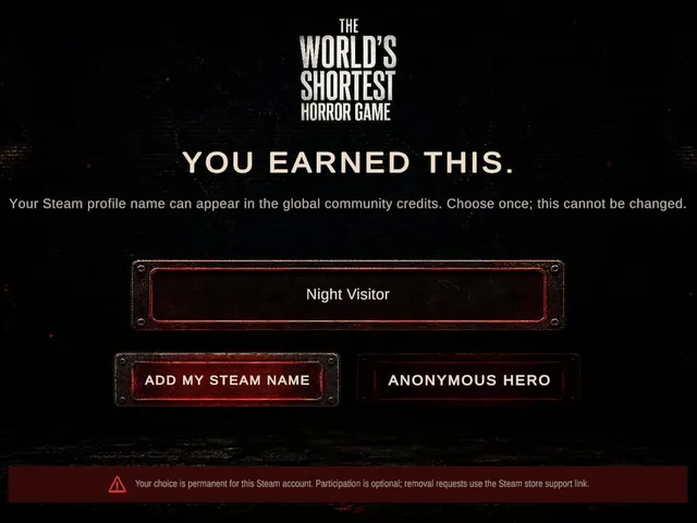 The World's Shortest Horror Game