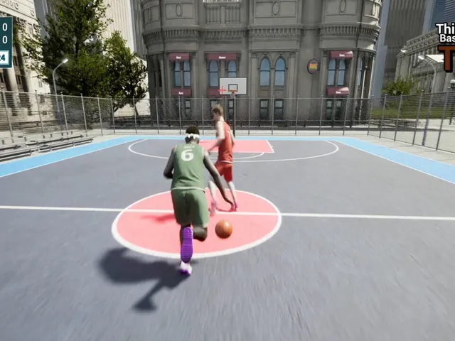 Third Person Basketball Court