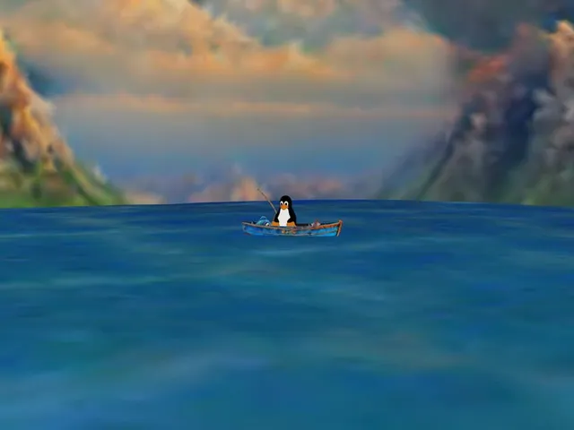Tux Fishing