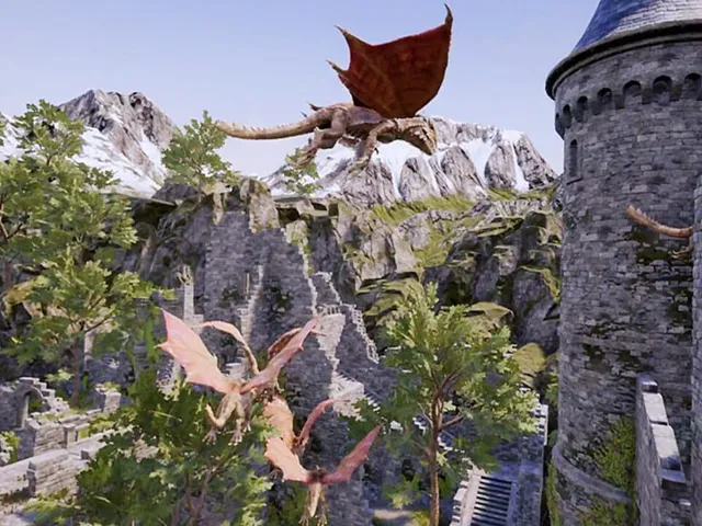 VR Pterosaur Rock Climbing