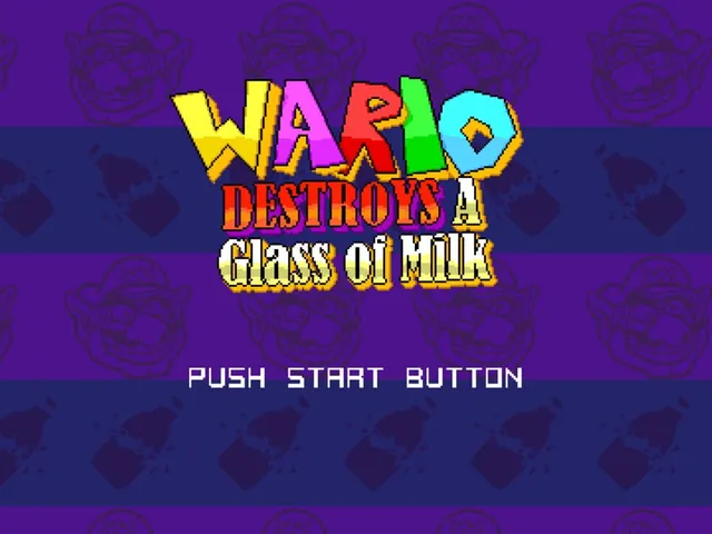 Wario Destroys A Glass of Milk