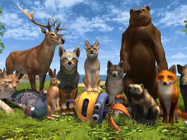 Wolf Hero: Animals vs. Robots