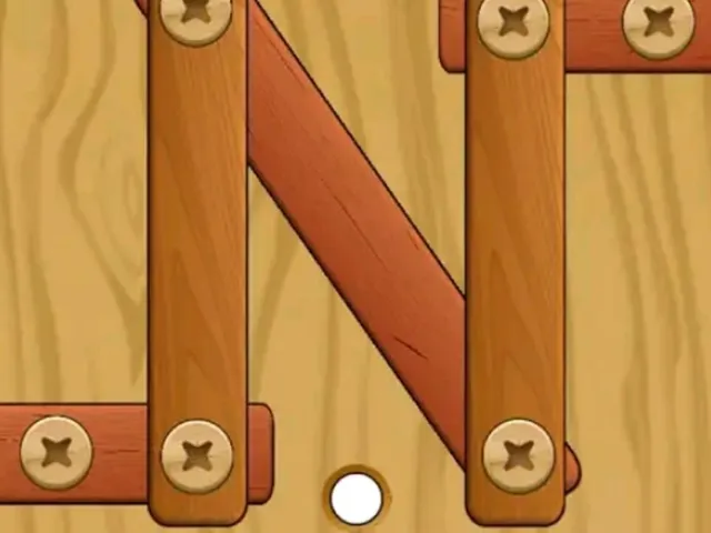 Wood Nuts & Bolts Puzzle