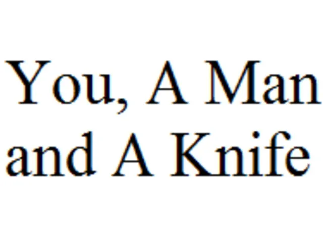 You, A Man, and A Knife